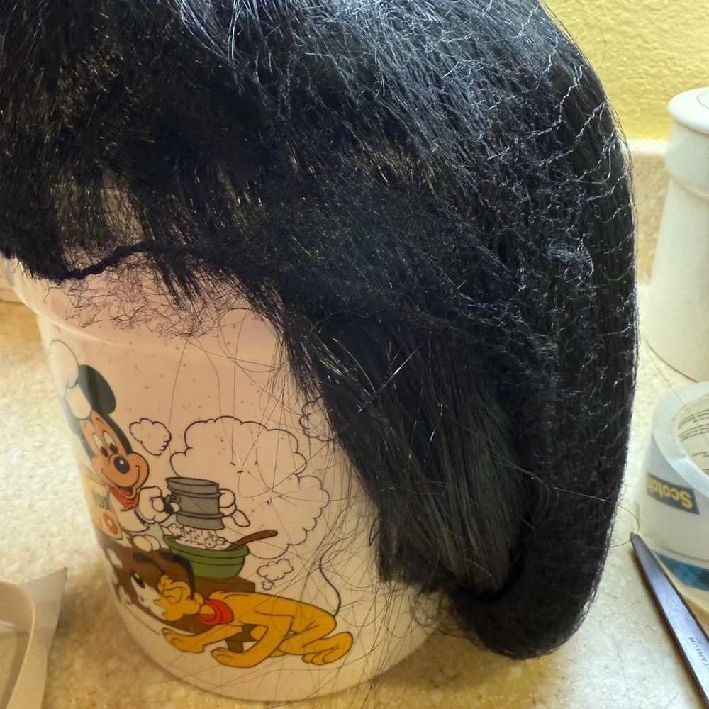 Black Flapper Wig Halloween Costume Wig 1920’s